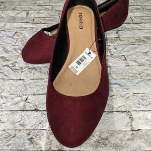 Torrid Burgundy Flats 10W